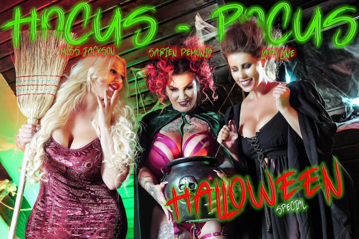 Sabien DeMonia Stars in Halloween Parody VR Scene